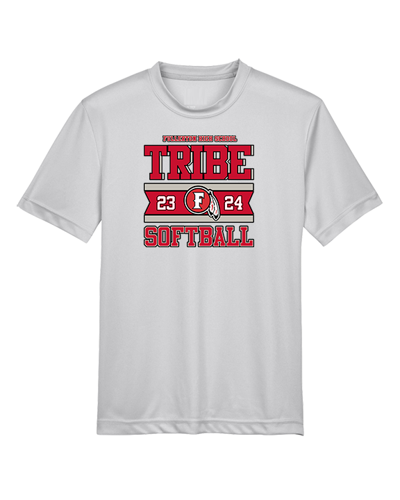 Fullerton HS Softball Stamp - Youth Performance Shirt