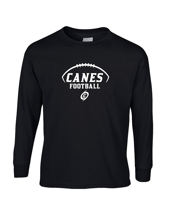 Gainesville HS Football Canes Logo - Cotton Longsleeve