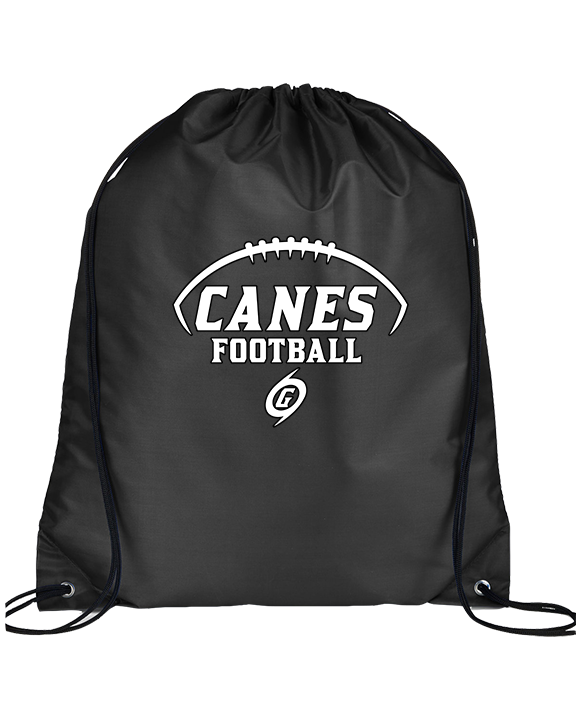 Gainesville HS Football Canes Logo - Drawstring Bag