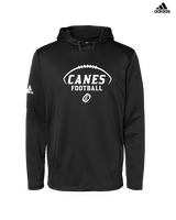 Gainesville HS Football Canes Logo - Mens Adidas Hoodie