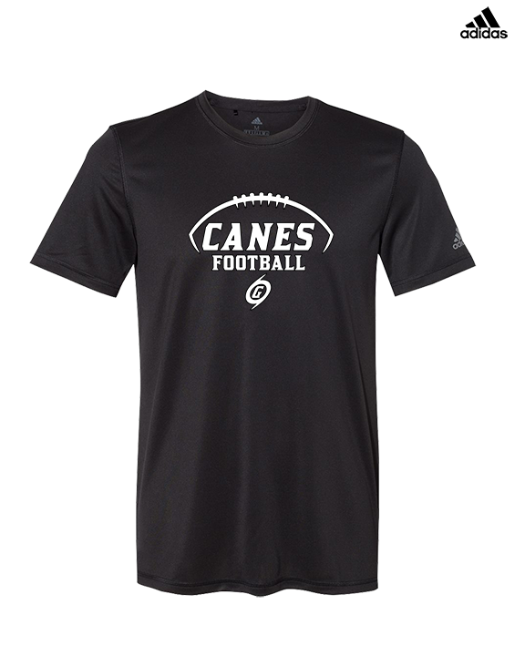 Gainesville HS Football Canes Logo - Mens Adidas Performance Shirt