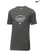 Gainesville HS Football Canes Logo - Mens Nike Cotton Poly Tee