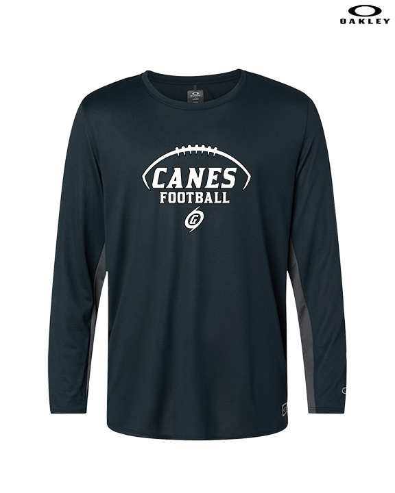 Gainesville HS Football Canes Logo - Mens Oakley Longsleeve