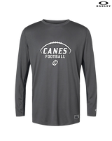 Gainesville HS Football Canes Logo - Mens Oakley Longsleeve