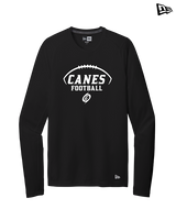 Gainesville HS Football Canes Logo - New Era Performance Long Sleeve