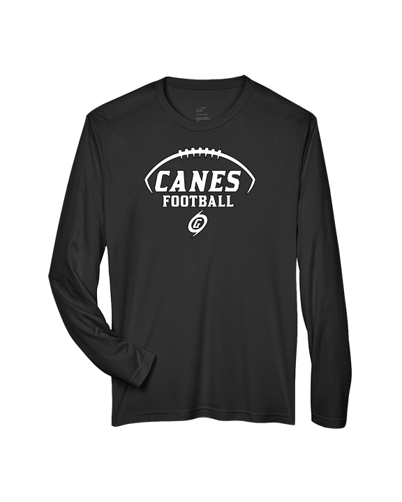 Gainesville HS Football Canes Logo - Performance Longsleeve