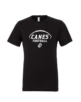 Gainesville HS Football Canes Logo - Tri-Blend Shirt