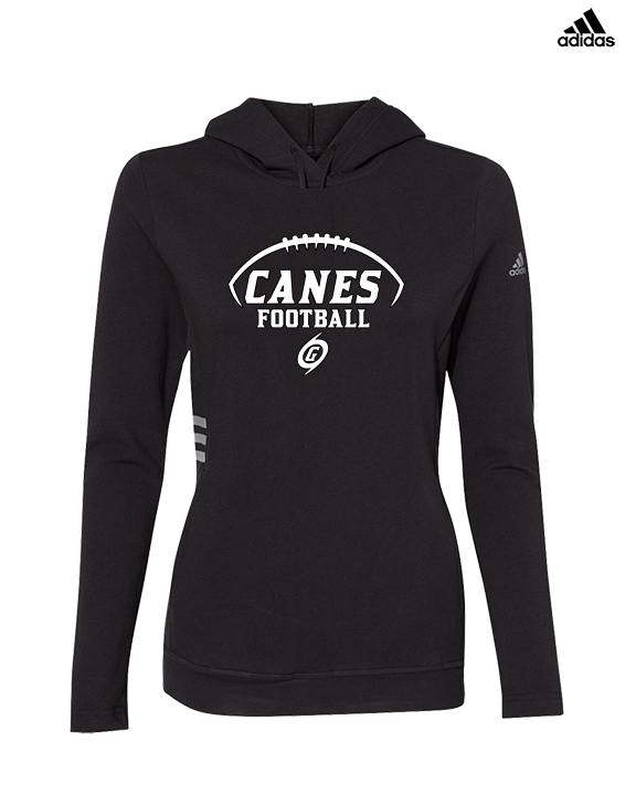 Gainesville HS Football Canes Logo - Womens Adidas Hoodie