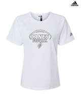 Gainesville HS Football Canes Logo - Womens Adidas Performance Shirt