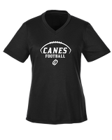 Gainesville HS Football Canes Logo - Womens Performance Shirt