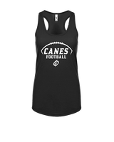 Gainesville HS Football Canes Logo - Womens Tank Top
