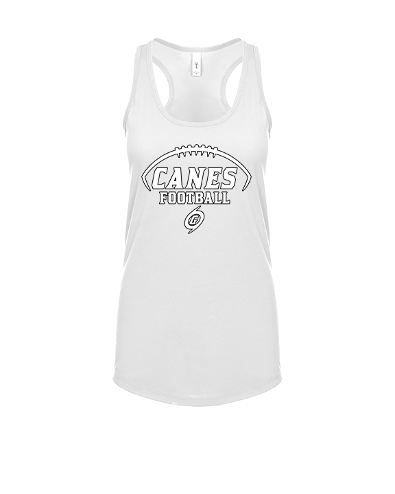 Gainesville HS Football Canes Logo - Womens Tank Top