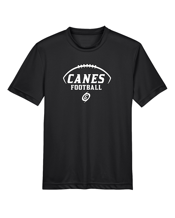 Gainesville HS Football Canes Logo - Youth Performance Shirt