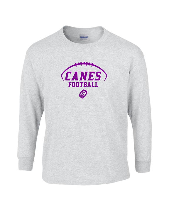 Gainesville HS Football Canes Logo 2 - Cotton Longsleeve