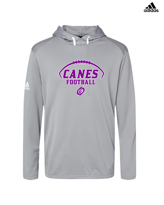 Gainesville HS Football Canes Logo 2 - Mens Adidas Hoodie