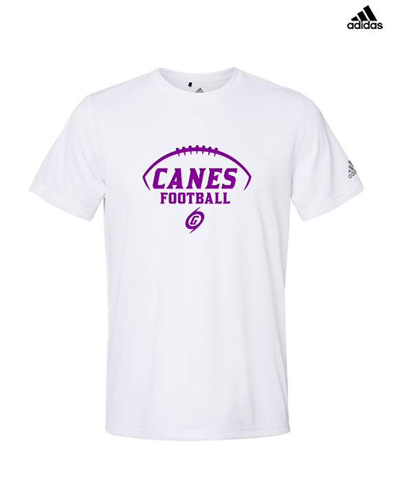 Gainesville HS Football Canes Logo 2 - Mens Adidas Performance Shirt