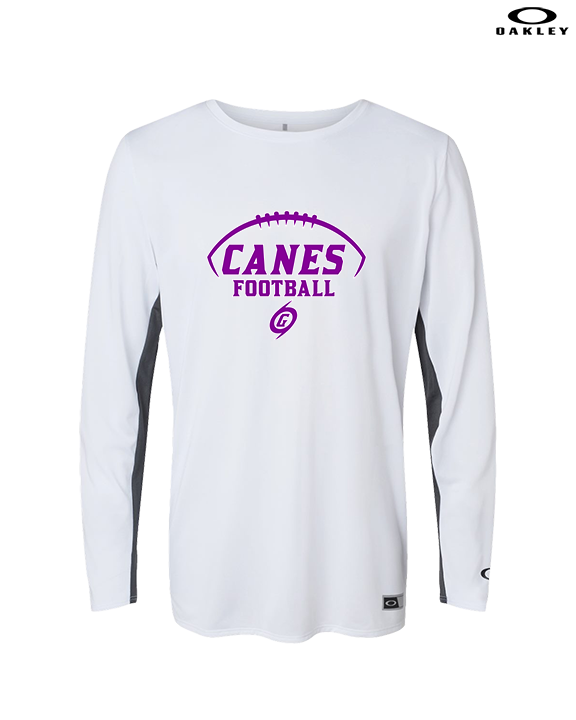 Gainesville HS Football Canes Logo 2 - Mens Oakley Longsleeve