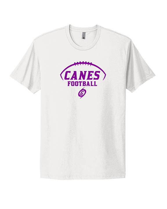 Gainesville HS Football Canes Logo 2 - Mens Select Cotton T-Shirt