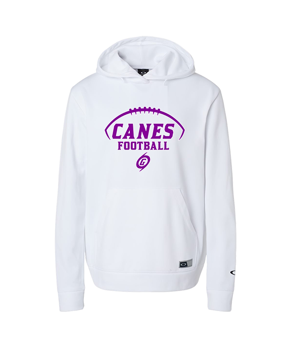 Gainesville HS Football Canes Logo 2 - Oakley Performance Hoodie