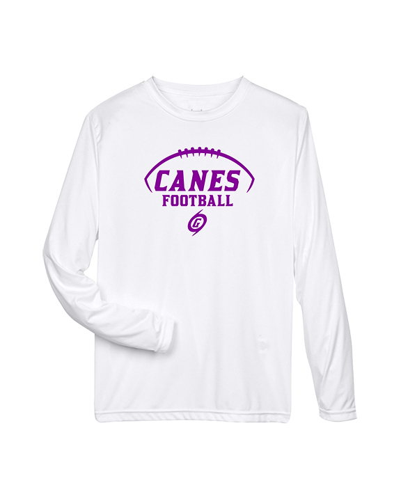 Gainesville HS Football Canes Logo 2 - Performance Longsleeve