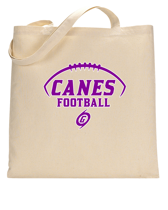 Gainesville HS Football Canes Logo 2 - Tote