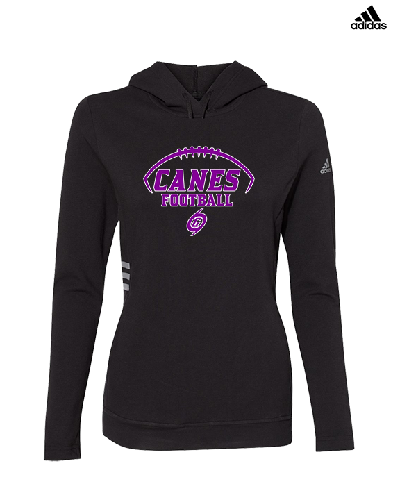 Gainesville HS Football Canes Logo 2 - Womens Adidas Hoodie
