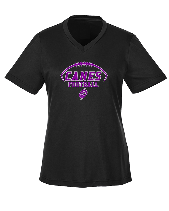 Gainesville HS Football Canes Logo 2 - Womens Performance Shirt