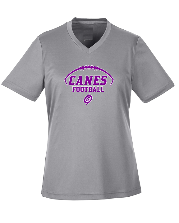 Gainesville HS Football Canes Logo 2 - Womens Performance Shirt