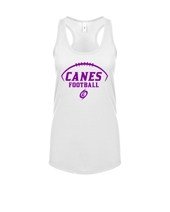 Gainesville HS Football Canes Logo 2 - Womens Tank Top