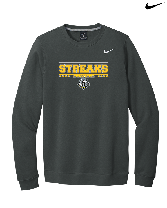 Galesburg HS Girls Basketball Border - Mens Nike Crewneck