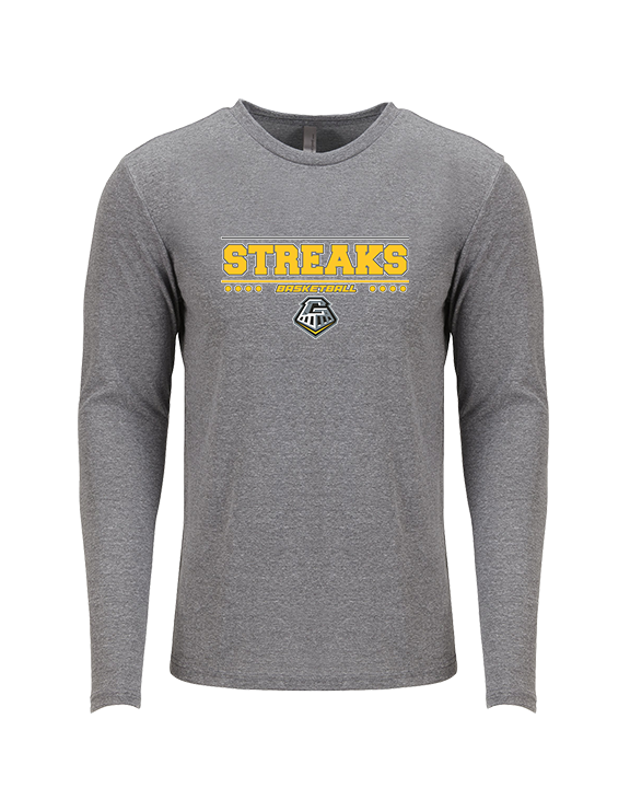 Galesburg HS Girls Basketball Border - Tri-Blend Long Sleeve