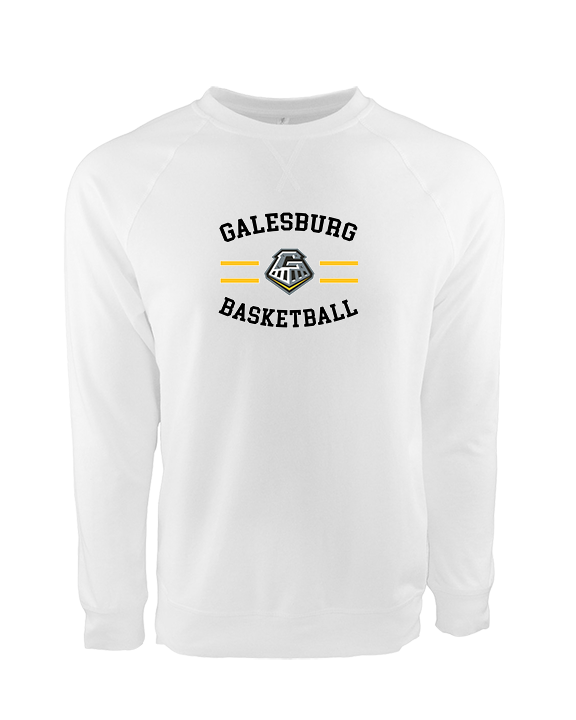 Galesburg HS Girls Basketball Curve - Crewneck Sweatshirt