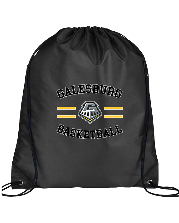 Galesburg HS Girls Basketball Curve - Drawstring Bag