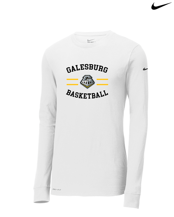 Galesburg HS Girls Basketball Curve - Mens Nike Longsleeve