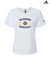 Galesburg HS Girls Basketball Curve - Womens Adidas Performance Shirt