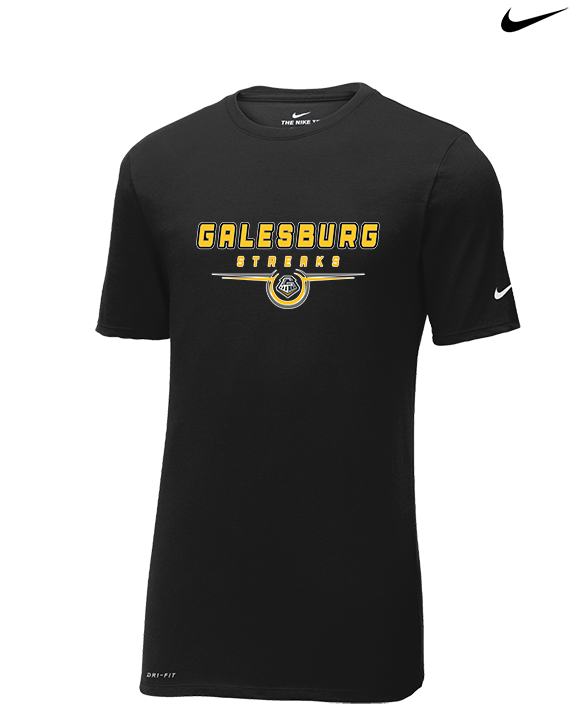 Galesburg HS Girls Basketball Design - Mens Nike Cotton Poly Tee