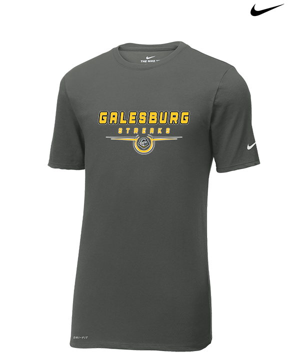 Galesburg HS Girls Basketball Design - Mens Nike Cotton Poly Tee