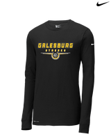 Galesburg HS Girls Basketball Design - Mens Nike Longsleeve