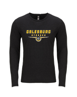 Galesburg HS Girls Basketball Design - Tri-Blend Long Sleeve