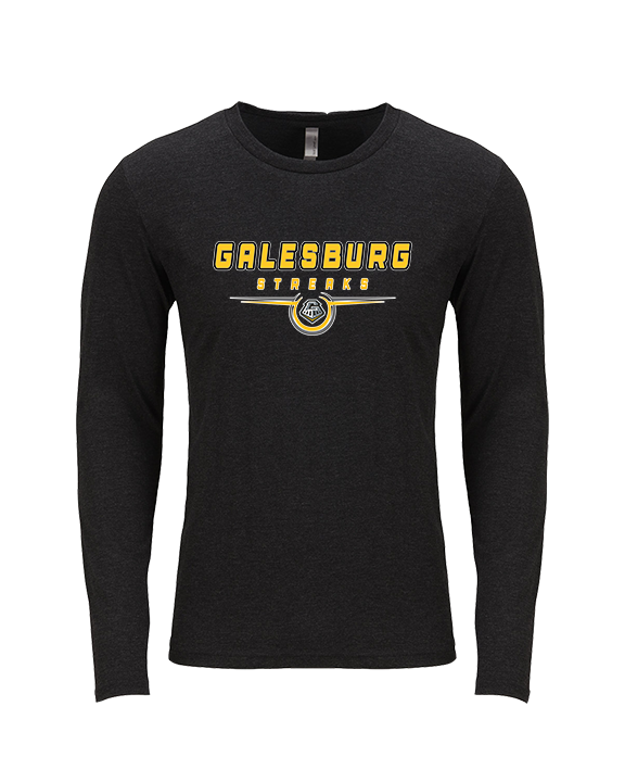 Galesburg HS Girls Basketball Design - Tri-Blend Long Sleeve