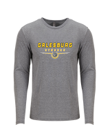 Galesburg HS Girls Basketball Design - Tri-Blend Long Sleeve