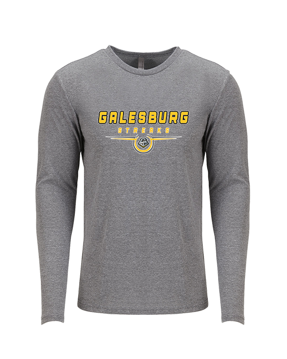 Galesburg HS Girls Basketball Design - Tri-Blend Long Sleeve