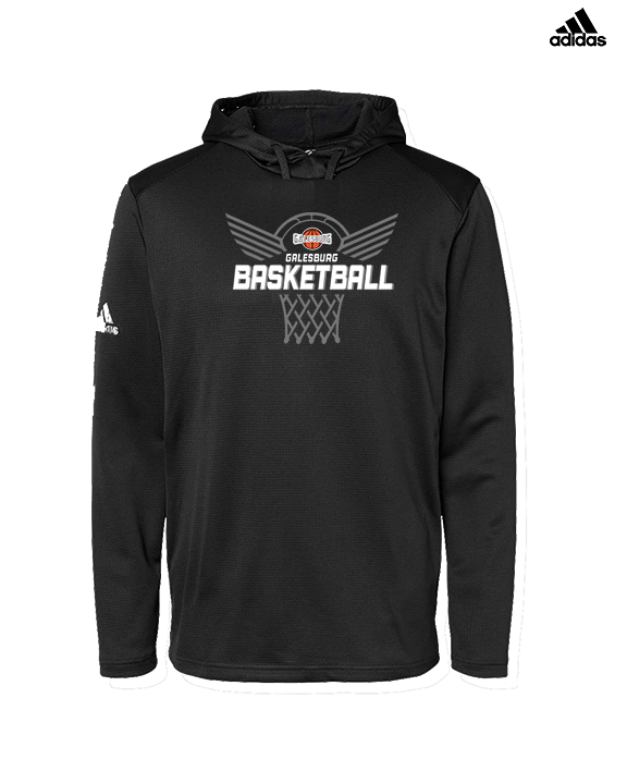 Galesburg HS Girls Basketball Nothing But Net - Mens Adidas Hoodie