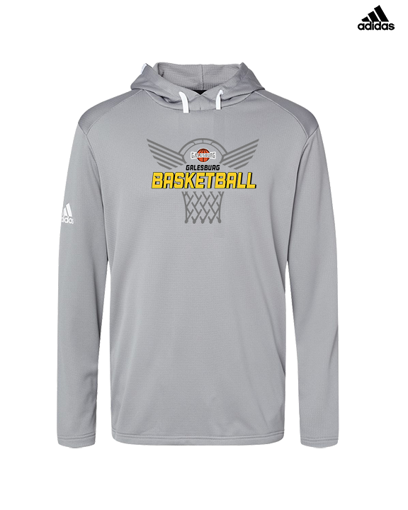 Galesburg HS Girls Basketball Nothing But Net - Mens Adidas Hoodie