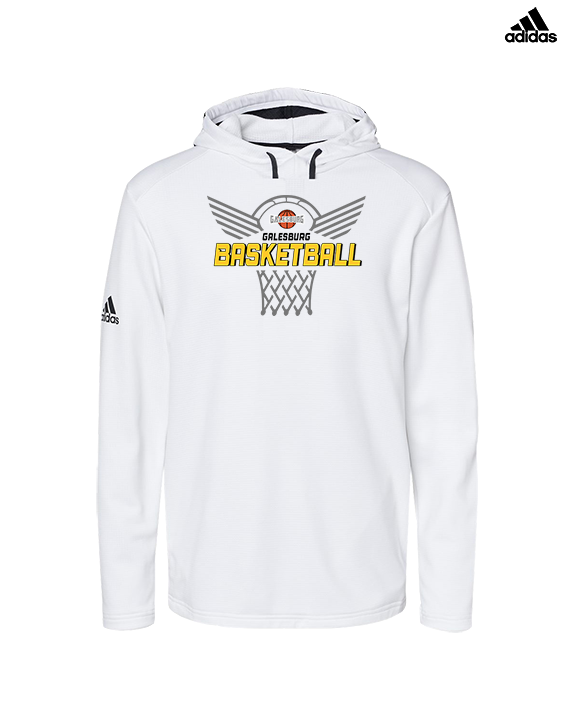 Galesburg HS Girls Basketball Nothing But Net - Mens Adidas Hoodie