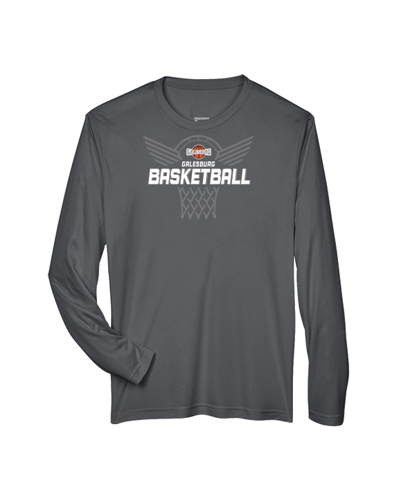 Galesburg HS Girls Basketball Nothing But Net - Performance Longsleeve