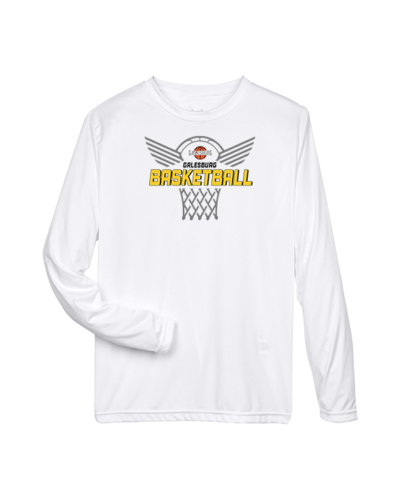 Galesburg HS Girls Basketball Nothing But Net - Performance Longsleeve