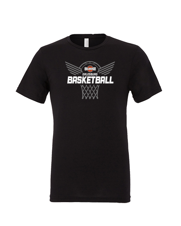 Galesburg HS Girls Basketball Nothing But Net - Tri-Blend Shirt