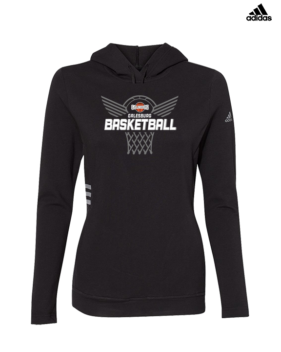 Galesburg HS Girls Basketball Nothing But Net - Womens Adidas Hoodie