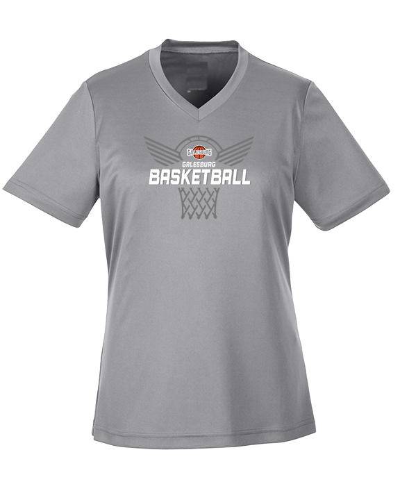 Galesburg HS Girls Basketball Nothing But Net - Womens Performance Shirt